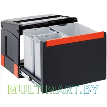 Мусорное ведро Franke Cube 50 (18+14 л, автоматическое)